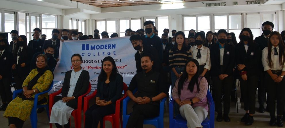 Participants of the career guidance programme organised at Modern College Kohima.